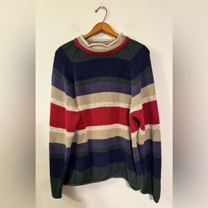 Vtg Vintage American Eagle Sweater Mens LARGE Knitted Crewneck Sweater